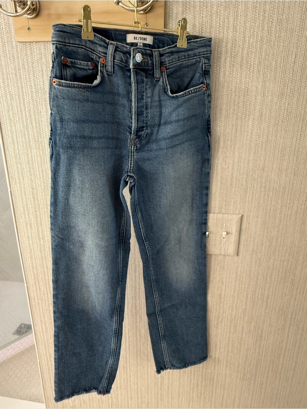 Re/Done Women's Vintage Indigo Straight Jeans